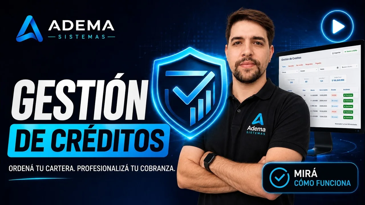 Portada del video: Sistema de Créditos y Cobranzas: controlá cuotas, mora, contratos y sucursales